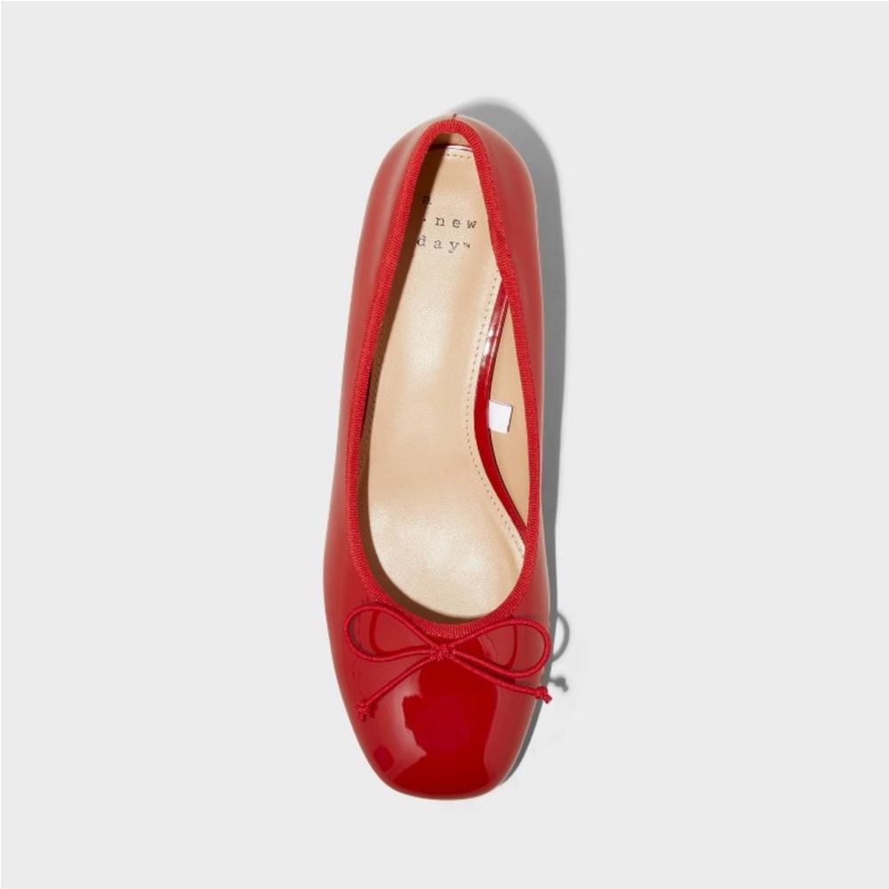 Red Ballet Flats 10 NWOT
